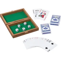 GoKi Spielkartenbox mit 5 Würfel und 2 Kartendecks