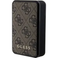 GUESS Powerbank 18W GUPB10DP4GEGW 10000mAh brązowy/brown 4G Leather Metal