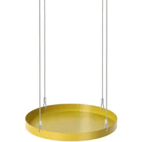 Esschert Design Pflanzentablett rund Goldgelb Ø 24 cm -