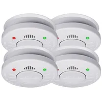 Smartwares 4er-Set Rauchmelder 10 Jahres Batterie, VdS + Stummschaltfunktion