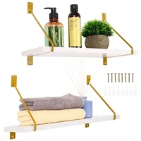 Tinyyo BELLE VOUS 2er Pack Holz Wandregal - Wandbord