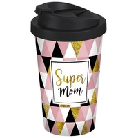 Geda Labels Coffee-to-go-Becher Super Mom 0,4 l Rosa