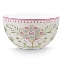 Pip Studio Lily&Lotus Bowl Weiss/bunt 18cm