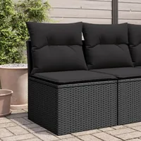 VidaXL Gartensessel 55 x 62 x 69 cm schwarz