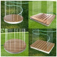 Holz4homeâ® holz4home® Bodendusche für Pool, Garten und Camping Gartendusche