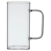 Zoha Latte-Macchiato-Glas Square 2er Set Henkelglas Cocktail 350 ml