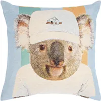 PAD Dekokissen "VAZZA", blau (koala), B:45cm L:45cm, Obermaterial: 50%