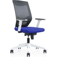 Rocada Bürostuhl, 908W-3 Stoff blau, Gestell weiß