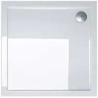 Doporro Duschtasse Duschwanne 80x80x4 flach aus Acryl in Weiß