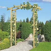 Gartenpirat Pergola Rosenbogen aus Holz 160x72x210 cm mit Rankgitter