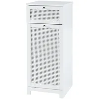 [en.casa] Wäscheschrank Karlsøy 90x38x40cm Weiß
