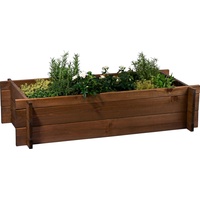 Dobar Steck-Hochbeet Massivholz 117 cm x 58,5 cm x