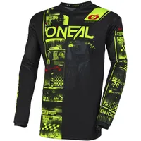 O'Neal Element Attack Motocross Jersey schwarz-gelb, Größe L