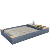 Axi Sandkasten Kelly mit Spielküchenzeile Grau braun