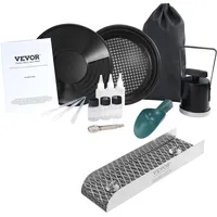 Vevor Goldwaschpfanne Goldwannenbecken Set 8,9 x 30,48 cm Aluminium