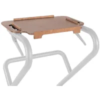 SALJOL Tablett für Wohnraumrollator Echtholz Dunkel