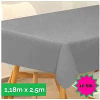 Sensalux Tischdecke, abwaschbar, Vorteilspack, 10 Stück, 1,18m x 2,5m,