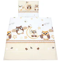 TupTam Unisex Baby Wiegenset 4-teilig Bettwäsche-Set: Bettdecke und Kopfkissen