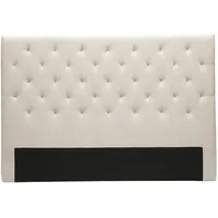 Miliboo Bettkopfteil, naturfarbener Stoff, 160 cm Enguerrand