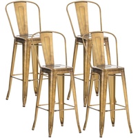 CLP 4er Set Barhocker Aiden gold