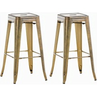 CLP 2er Set Barhocker Joshua gold