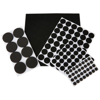 FIXMAN 969465 Selbstklebende Filzgleiter, 125-tlg. Satz 125-tlg., schwarz