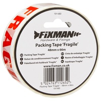FIXMAN 191480 Paketband mit Aufdruck „Fragile“ 48 mm x