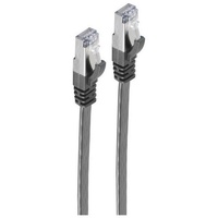 ShiverPeaks RJ45 Flachkabel m. Patchk.-Flach U/FTP Cat.7-Rohkabel sw m