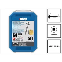 Kreg Pocket-Hole Linsenkopfschraube 64 mm 50 Stk SML-C250-50 )