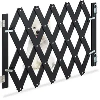 Relaxdays Hundeabsperrgitter, ausziehbar bis 108,5 cm, 47,5-60 cm hoch,