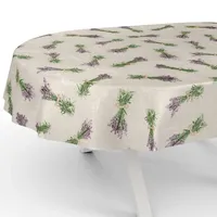 ANRO Tischdecke aus Stoff Textil abwaschbar Tischwäsche Tischtuch Baumwolle