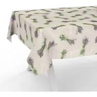 ANRO Tischdecke aus Stoff Textil abwaschbar Tischwäsche Tischtuch Baumwolle
