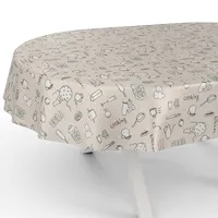 ANRO Tischdecke aus Stoff Textil abwaschbar Tischwäsche Tischtuch Baumwolle