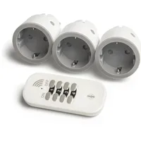 Intertechno Funk-Steckdosen ITI-14 mit Handsender Smart Home 3er Set