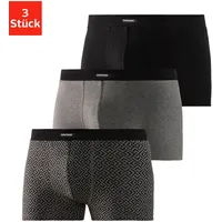Bruno banani Boxer in bedruckt, schwarz, grau-meliert, | Gr.