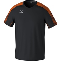 Erima Evo Star Kurzarm-T-Shirt Black / Orange S