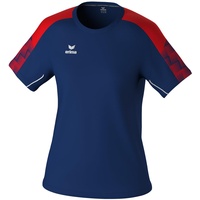 Erima Evo Star Kurzarm-T-Shirt New Navy / Red 38