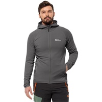 Jack Wolfskin Baiselberg Hooded Fz M Fleece-Jacke, Slate, L