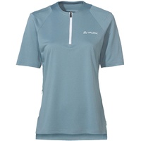 Vaude Damen Tremalzo Q-Zip T-Shirt (Größe XS, blau)