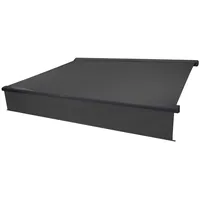MCW Elektrische Vollkassetten-Markise H124, 5x3m ausfahrbarer Volant ~ Polyester