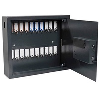 Pavo High Security Magnettag Schlüsseltresor grau mit 20 Haken