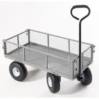 Greenyard Gartenwagen/Bollerwagen/Tragkraft 200kg /Transportwagen/Gerätewagen aus Stahl