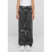URBAN CLASSICS Distressed 90 ́s Wide Leg Jeans Black