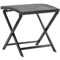 VidaXL Klapphocker Poly Rattan Braun