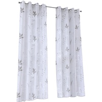 Kutti Vorhang Ösenschal Dandelion weiß, transparent, floral, Bedruckt, Store