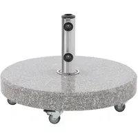 Doppler Schirmständer Granit 70 kg Hellgrau