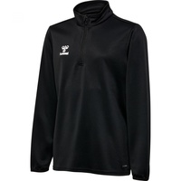 Hummel Uni_Kids Hmlessential Half-Zip Kids Hooded Sweatshirt, Schwarz, 140