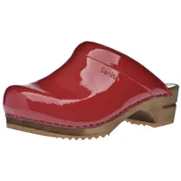 Sanita Wood-Classic Pat. Open Clog Red Gr.36 | Rot