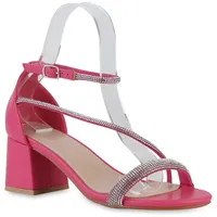 VAN HILL Damen Riemchensandaletten in Fuchsia