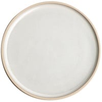 Olympia Canvas Flacher Runder Teller, Weiß, 18cm, 6 Stück